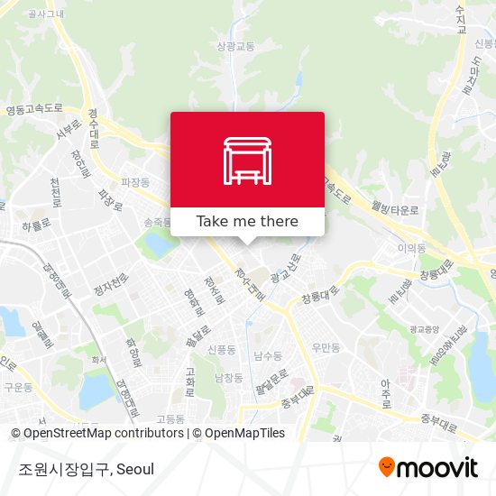 조원시장입구 map