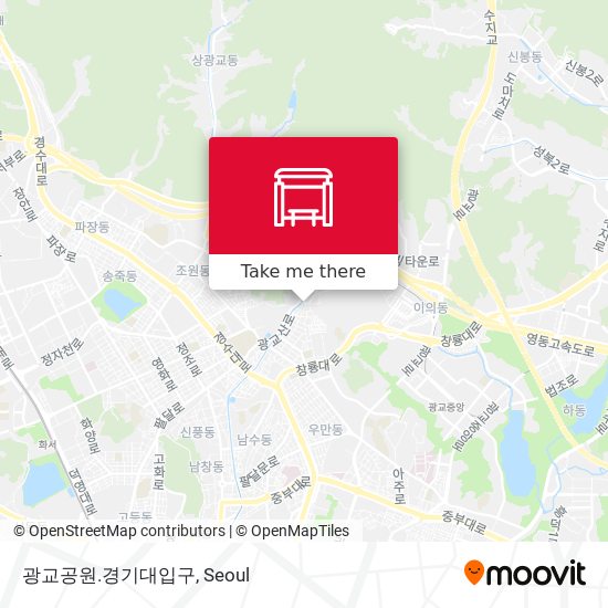 광교공원.경기대입구 map