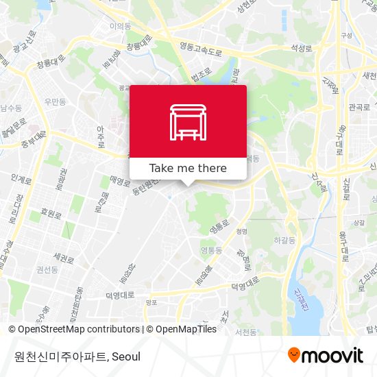 원천신미주아파트 map