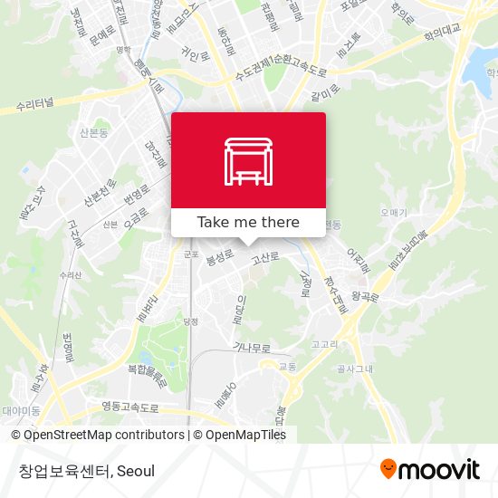 창업보육센터 map