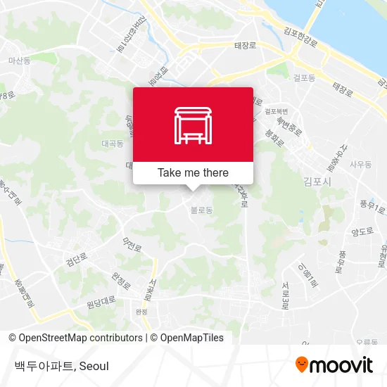 백두아파트 map