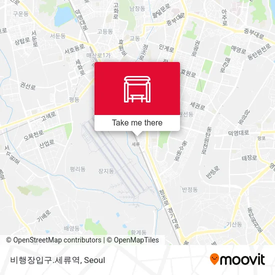 비행장입구.세류역 map