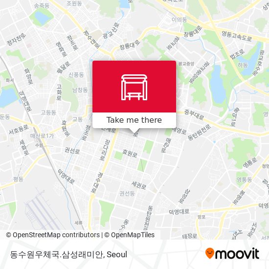 동수원우체국.삼성래미안 map
