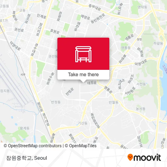 잠원중학교 map