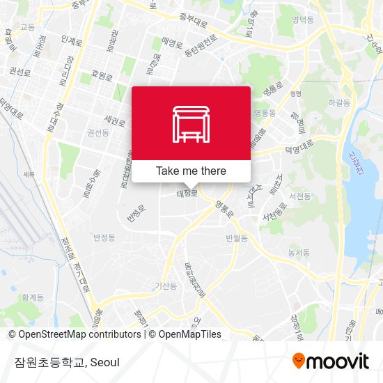 잠원초등학교 map