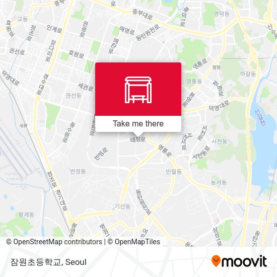 잠원초등학교 map