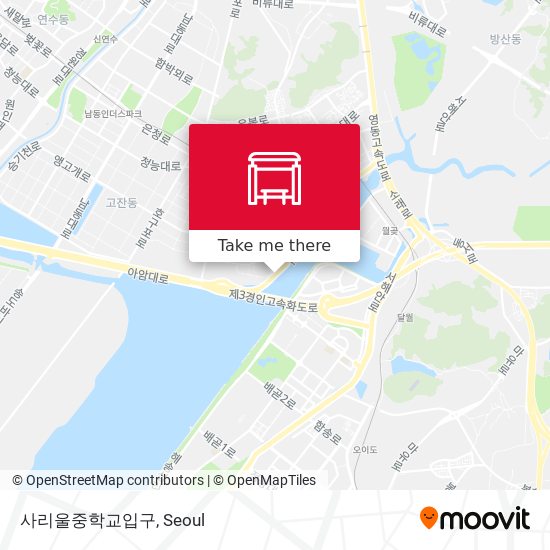 사리울중학교입구 map