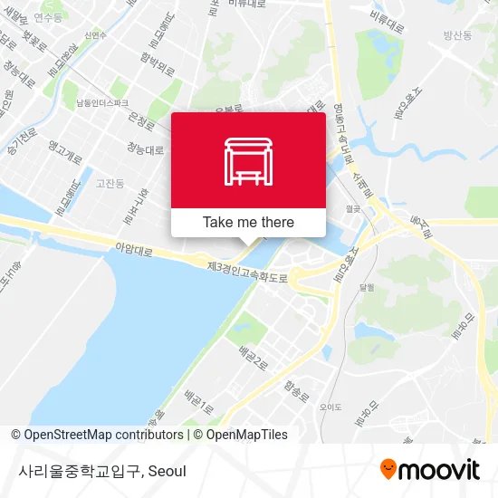 사리울중학교입구 map