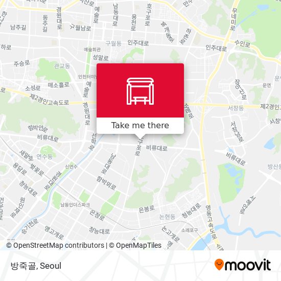 방죽골 map