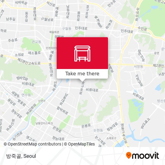 방죽골 map