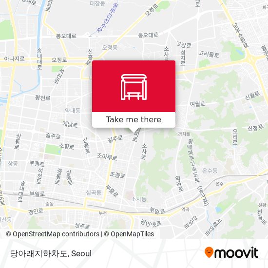 당아래지하차도 map