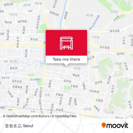 중원초교 map