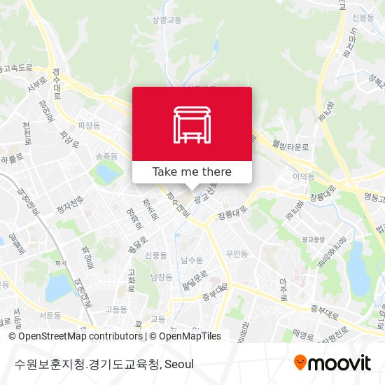 수원보훈지청.경기도교육청 map