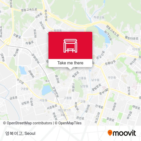 영복여고 map