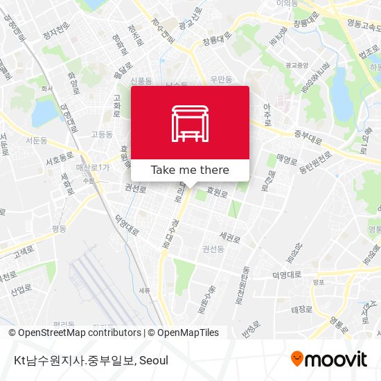 Kt남수원지사.중부일보 map