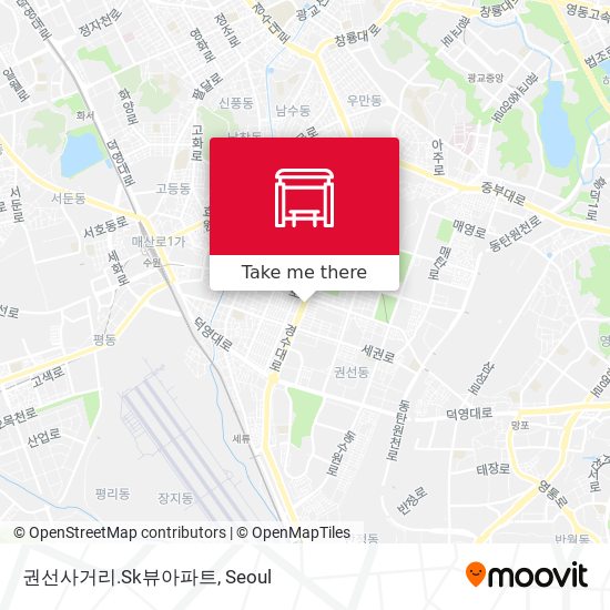 권선사거리.Sk뷰아파트 map