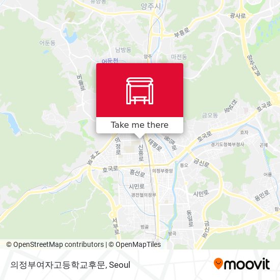 의정부여자고등학교후문 map