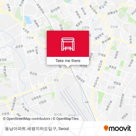 동남아파트.세평지하도입구 map