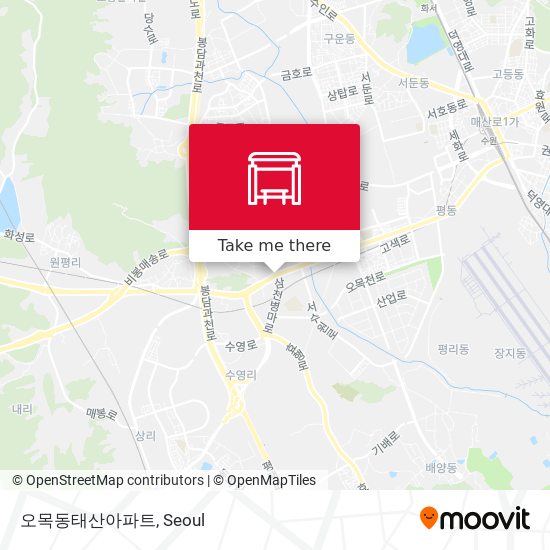 오목동태산아파트 map