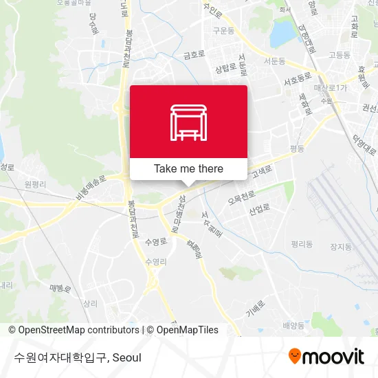 수원여자대학입구 map