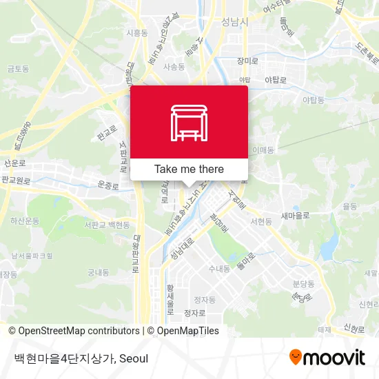 백현마을4단지상가 map