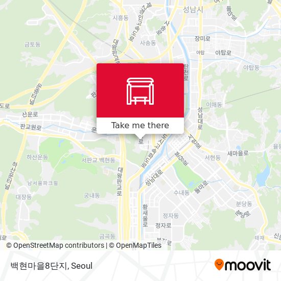 백현마을8단지 map