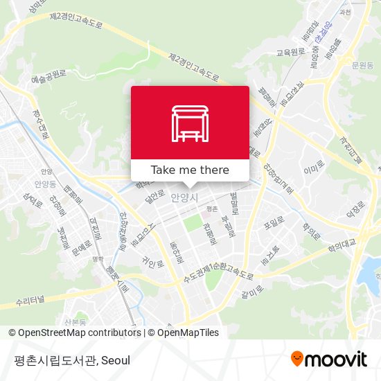 평촌시립도서관 map