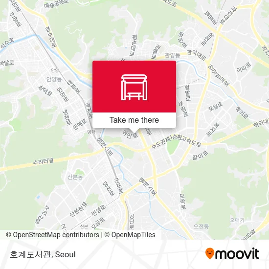 호계도서관 map