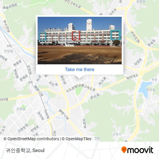 귀인중학교 map