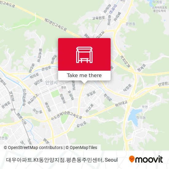 대우아파트.Kt동안양지점.평촌동주민센터 map