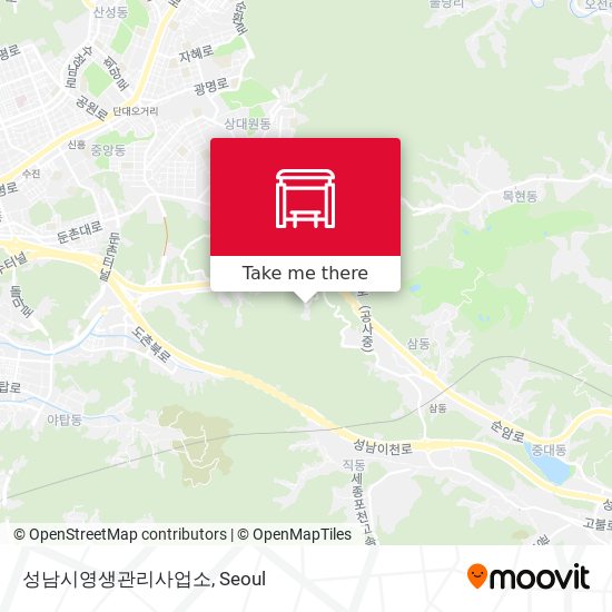 성남시영생관리사업소 map