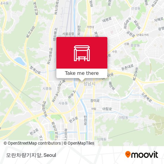 모란차량기지앞 map