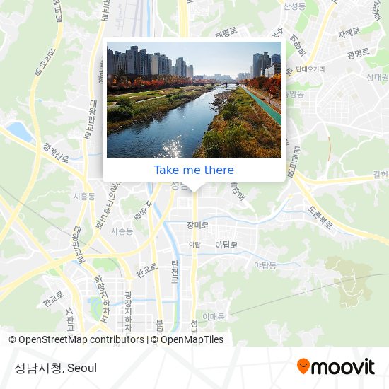 성남시청 map