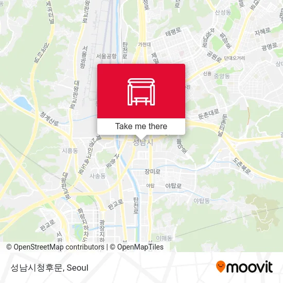 성남시청후문 map