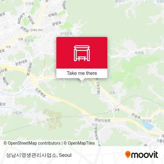 성남시영생관리사업소 map