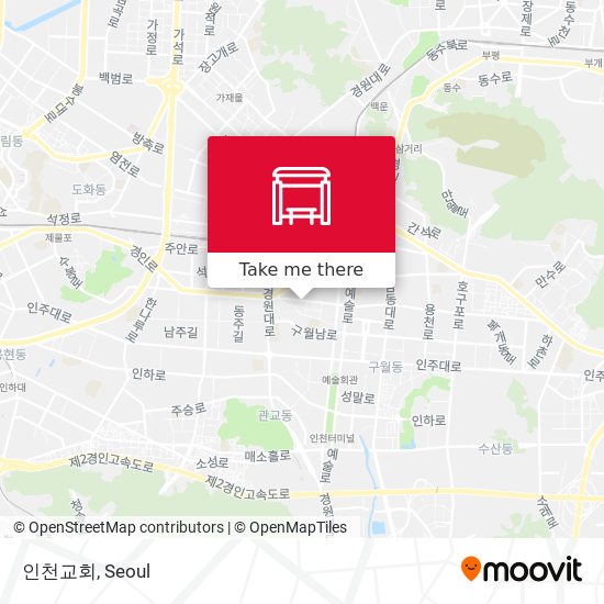 인천교회 map