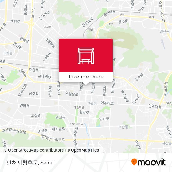 인천시청후문 map