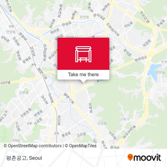 평촌공고 map