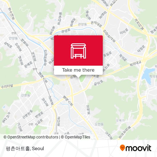 평촌아트홀 map