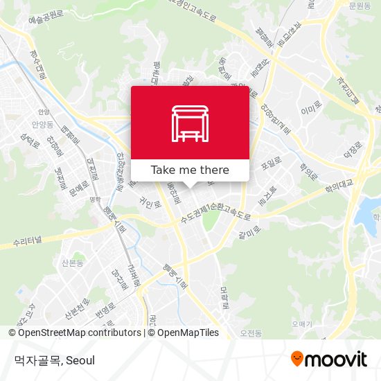 먹자골목 map