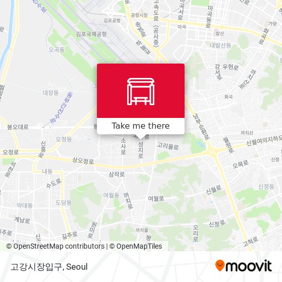 고강시장입구 map