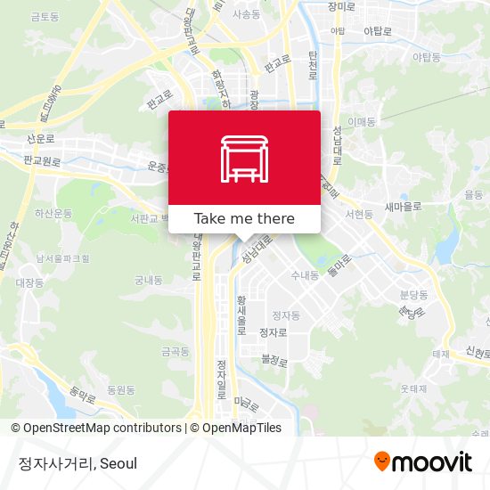 정자사거리 map