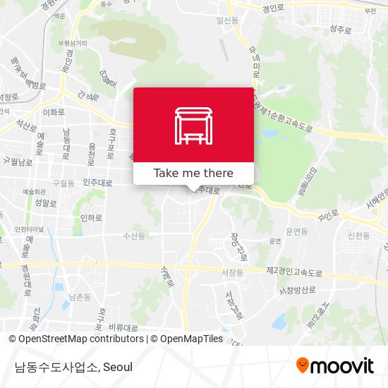 남동수도사업소 map