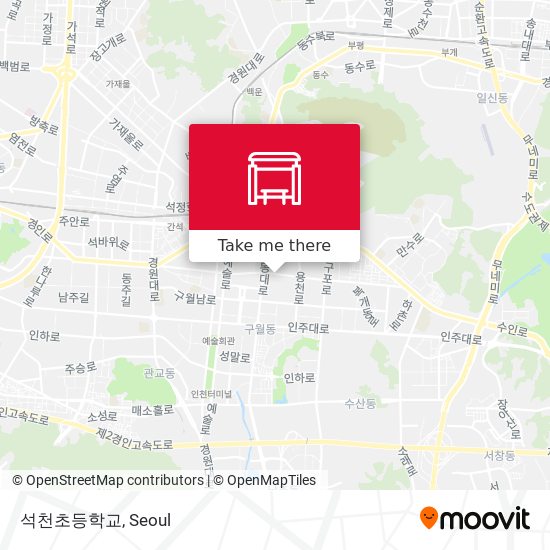 석천초등학교 map