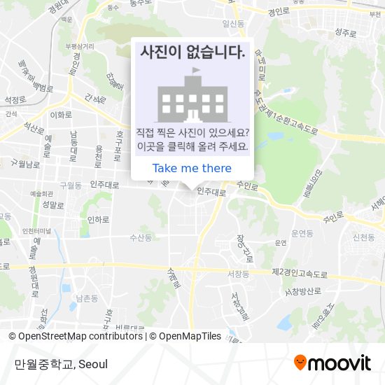 만월중학교 map