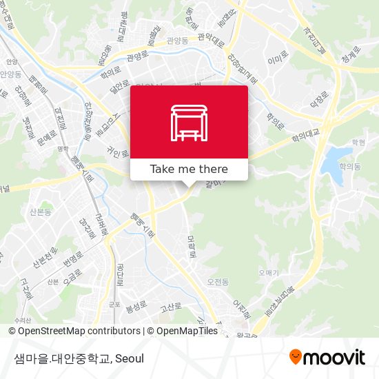 샘마을.대안중학교 map