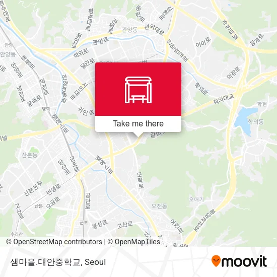 샘마을.대안중학교 map