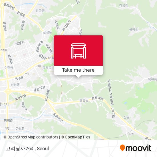 고려당사거리 map