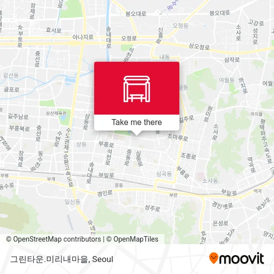 그린타운.미리내마을 map