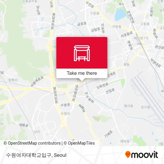 수원여자대학교입구 map